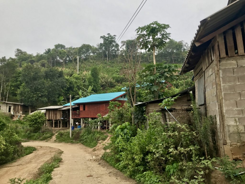Main Road Through Karen Hill Tribe Village